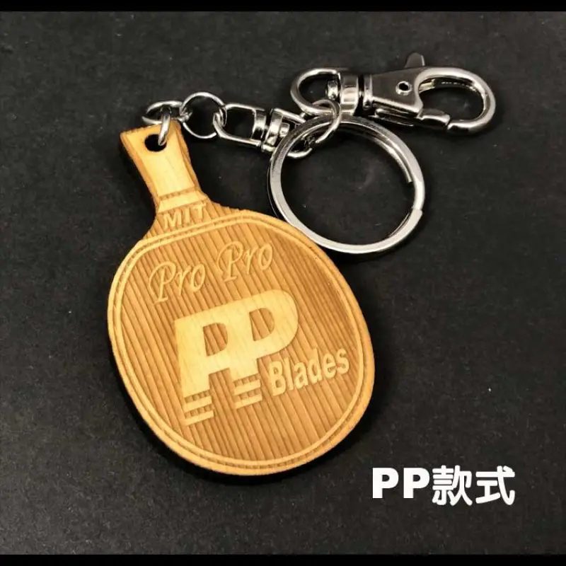 【P.P.】Japanese Kiso Hinoki tennis paddle keychain Photo 2