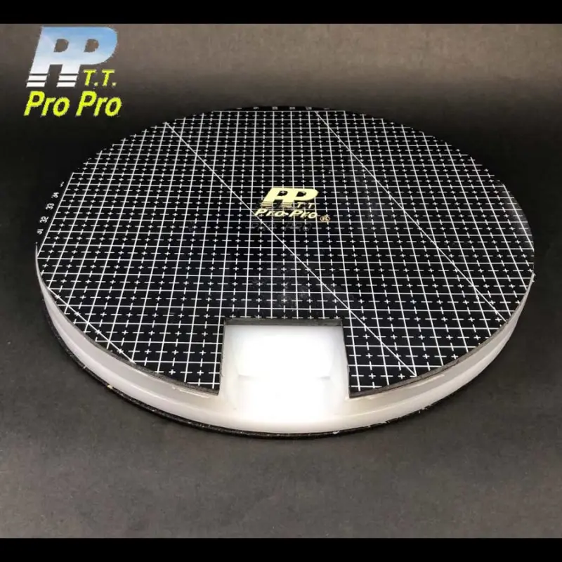 【PP】Rotary Table Tennis Rubber Cutting Platform