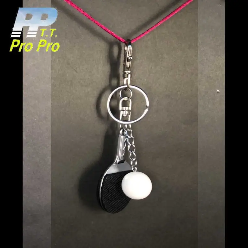 PP - 小桌球拍金屬鑰匙圈-A 圖 2