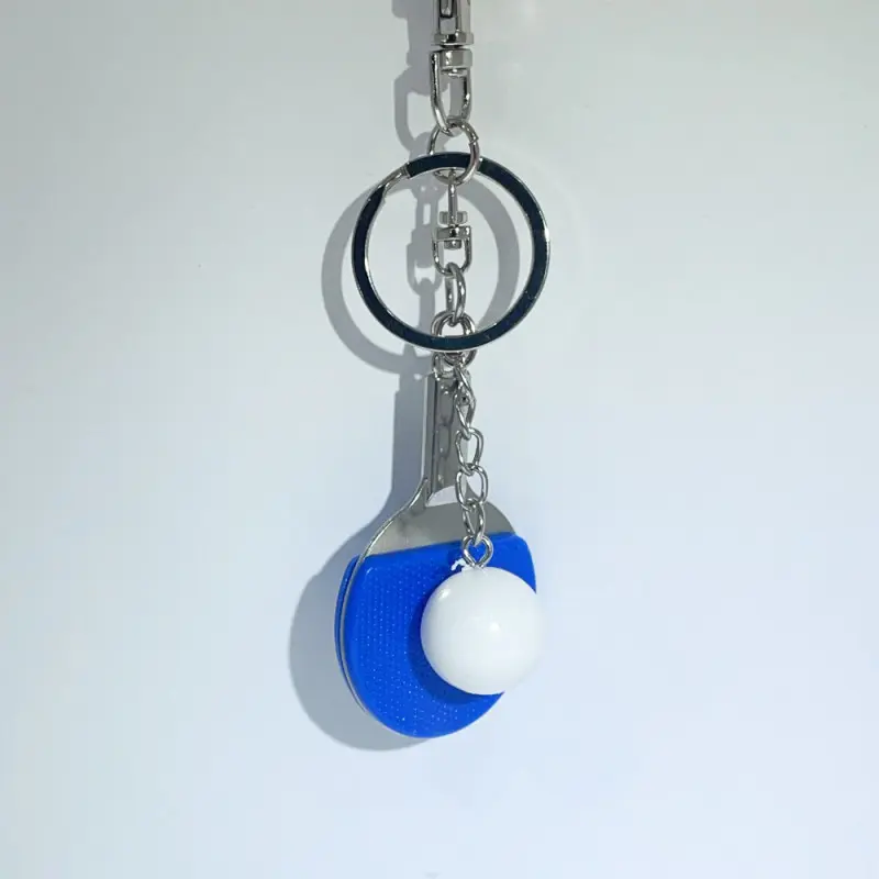 PP Table Tennis Metal Keychain - A