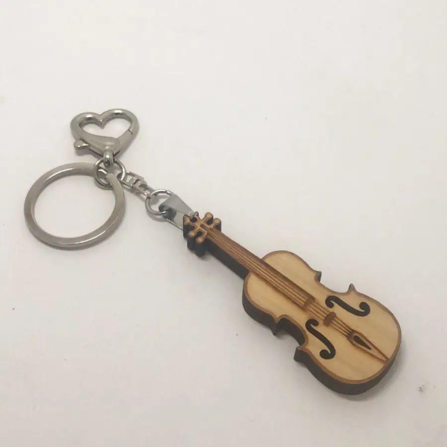 【PP】Japanese Hinoki - Violin Keychain