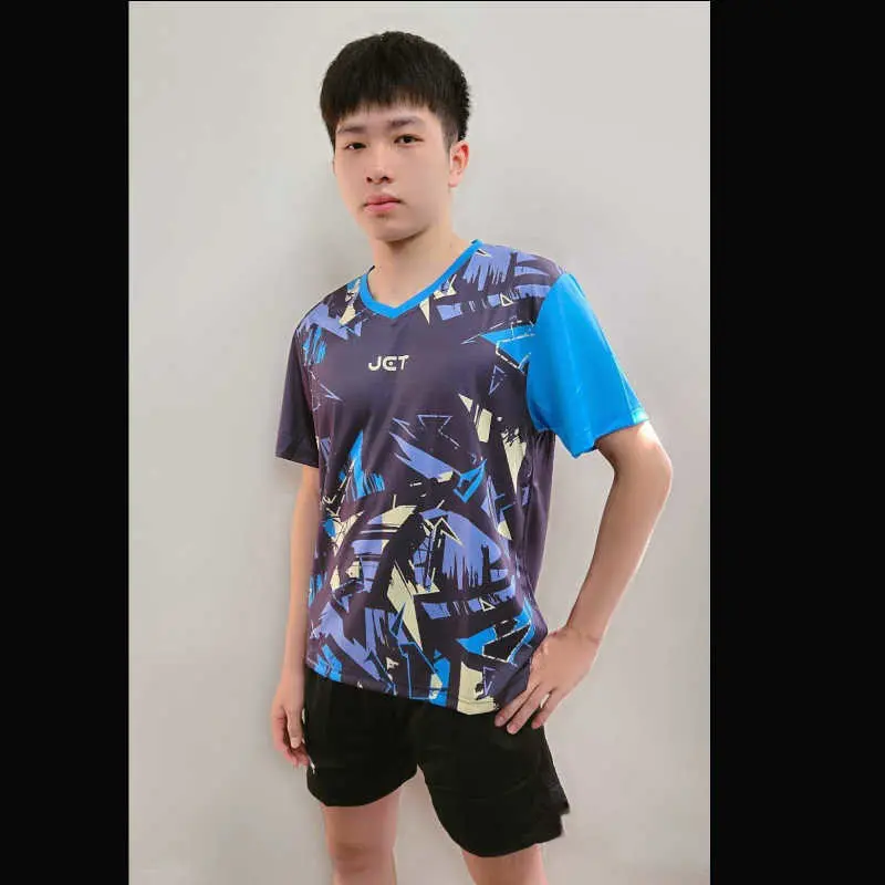 JET J-2601 運動上衣 塗鴉系列(深灰/藍)運動服
