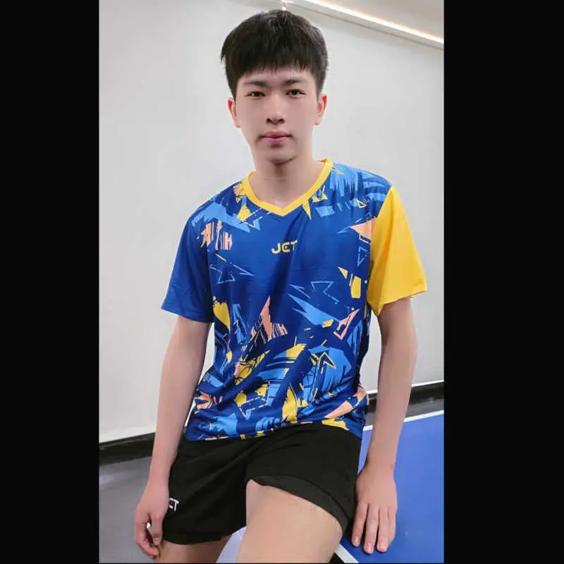 JET J-2602 運動上衣 塗鴉系列(深藍/黃)運動服