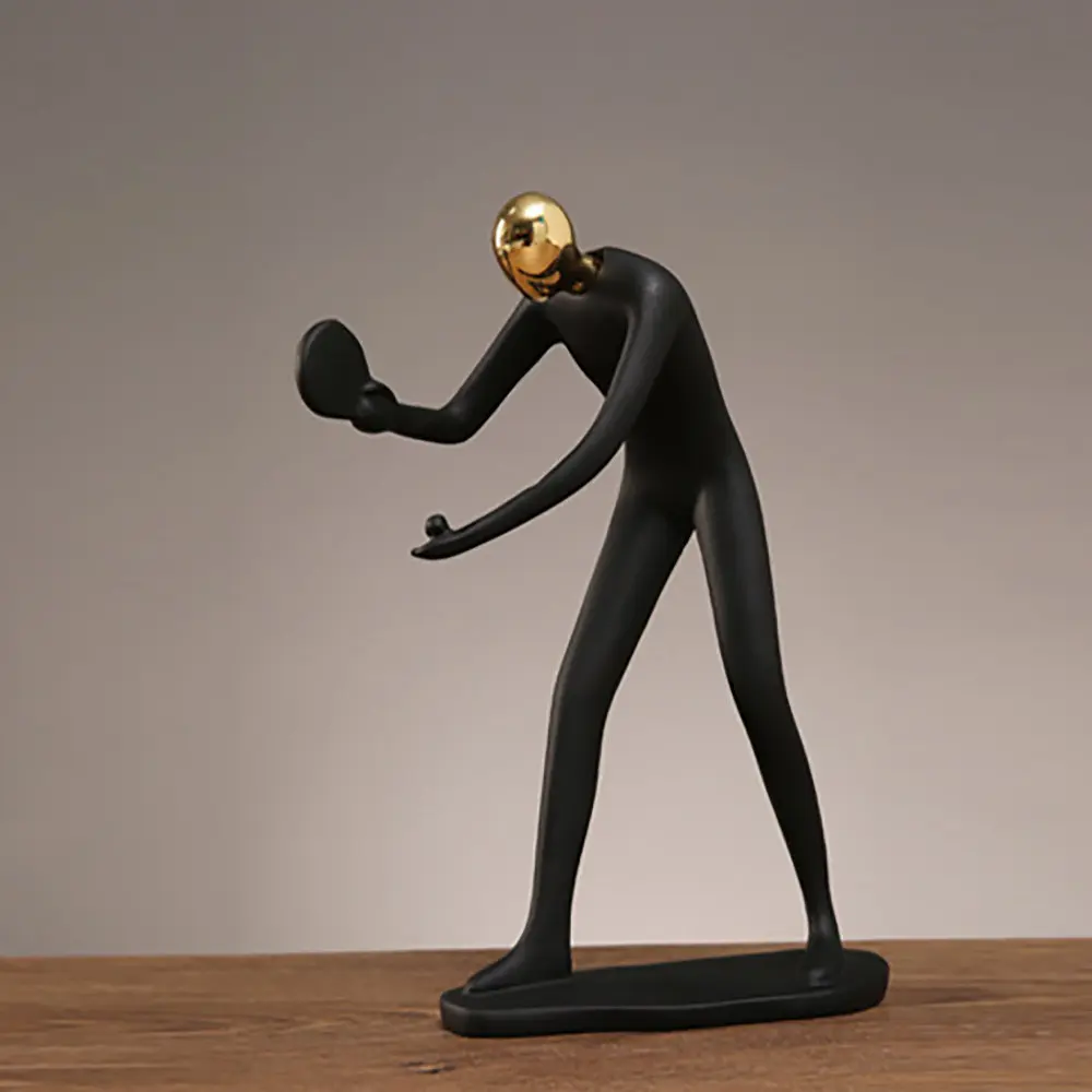 【PP】Table Tennis Sports Figurine Decor Photo 2