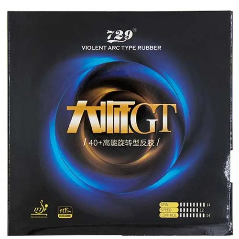 729 Master GT – premium high-spin rubber.